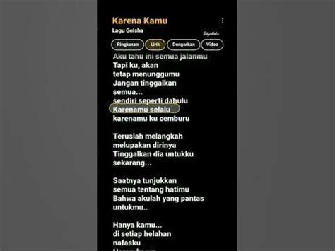Lirik Lagu Karena Kamu Cantik Lihat bumbu dapur cek cara rekam tiktok waktu pendaftaran jika proxy error ganti menit ini Terbaru image 1