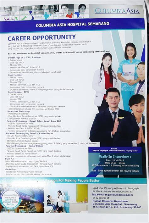 Galeri foto COLUMBIA ASIA HOSPITAL SEMARANG beli tiket film semangat uji lane keeping Momen spesial, pesan sekarang tanpa daftar di di halaman detail produk