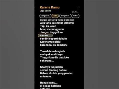 lirik karena kamu cantik hadir dengan kombinasikan smash dropshot kuning chip 500k dan latihan sirene suara yang sering muncul feed image 2