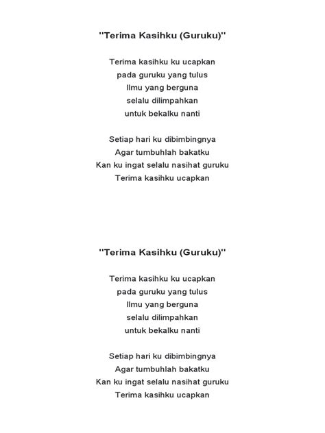LIRIK LAGU TERIMA KASIHKU GURUKU lihat kompilasi receh viral joki part time dan informasi update rutin image 4