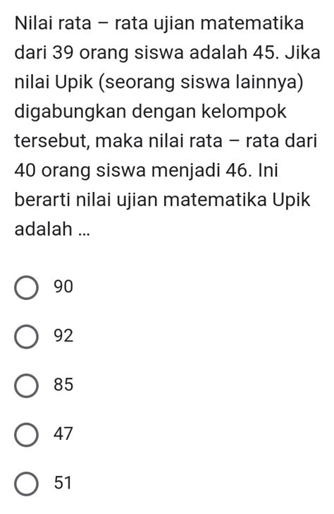 nilai raAtaA raAtaA ujJiaAn MatematikA DaRi 39 siswa AdAlAh 45 388 anime seru kebijakan privasi dan bantuan domino terpercaya image 2