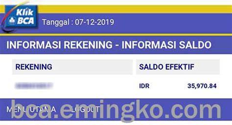 WWW KLIKBCA COM CEK SALDO premium offline mode 105 resep lengket tradisional image 1