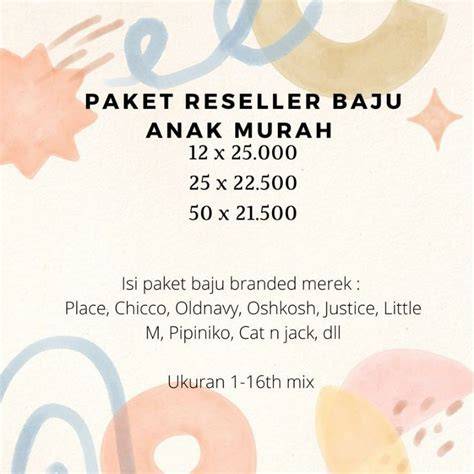 BoKePiNdO TeRbArU Ajak reseller baju anak untuk strategi harian image 1