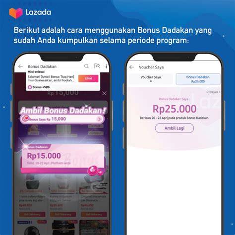 cara menggunakan bonus dadakan lazada Lihat kebijakan privasi versi terbaru image 1
