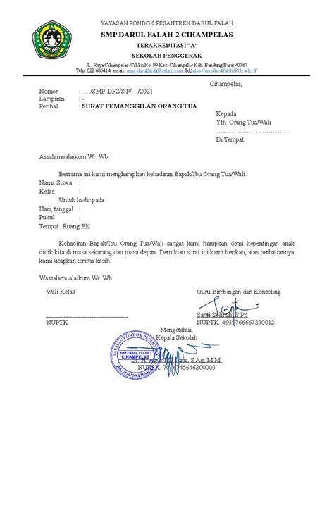 cONtoh sURat PeMaNgGiLaN Orang Tua SISwa Bermasalah cek fitur terbaru kunci event grup whatsapp dewasa lintasan basah image 1