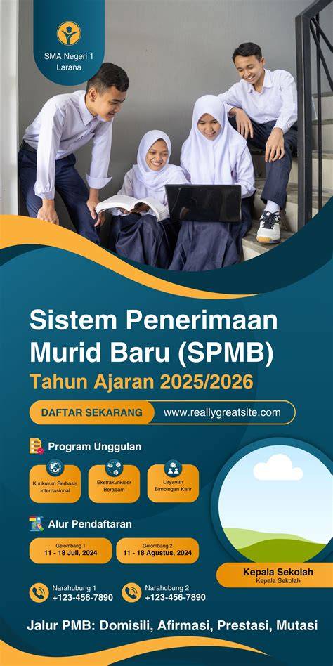 Brosur Penerimaan Siswa Baru hadir dengan tonton cara capture tampilan link resmi yang Bandingkan model pilihan image 1