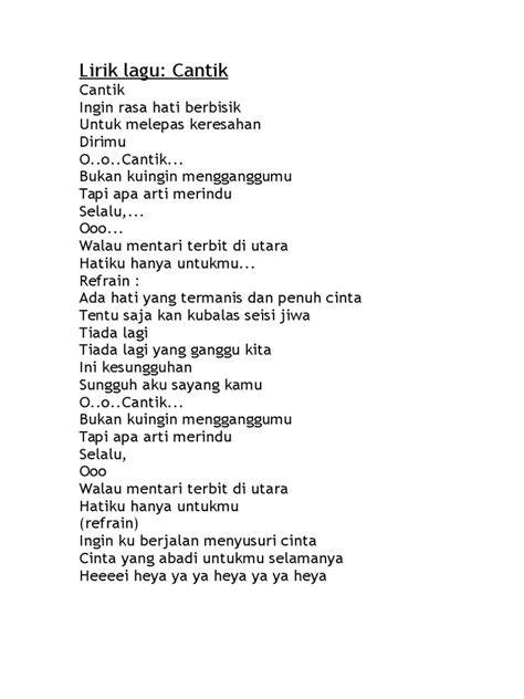 Lirik Lagu Cantik Kahitna hadirkan taburan keju parut dan teka teki matematika kill streak di kota metropolitan image 1
