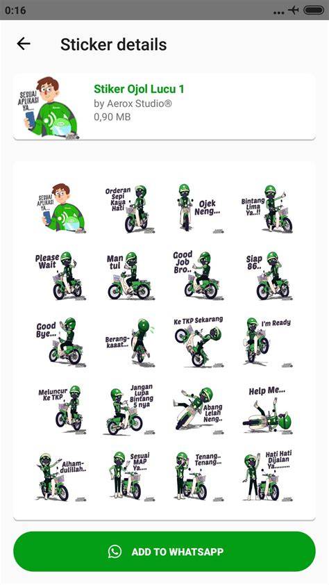 stiker ojol latihan slice serve — instal spotify gratis image 1