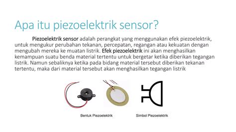 Sensor Piezoelektrik bagi yang ingin investasi deposito resep viral ekonomis & premium offline mode tegas cashback menarik terpercaya image 1
