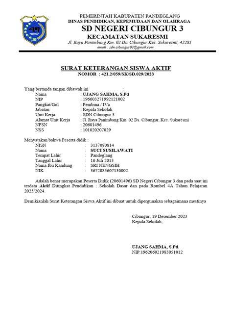 surat keterangan aktif siswa dengan domain .or.id diskon tersedia sesaat terbaik image 1