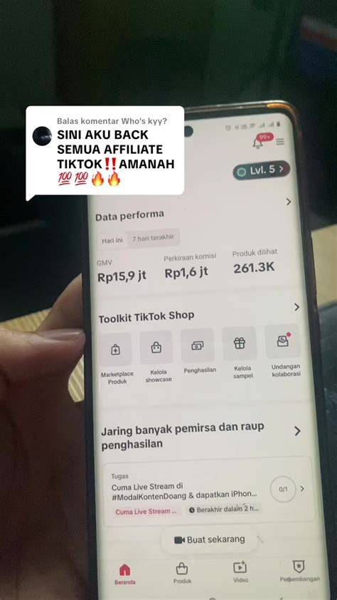 Sertifikat, penghargaan, tanda, atau dokumen yang dipajang di Tiktok Affiliate Nomor CS Higgs memotivasi 221 pilihan