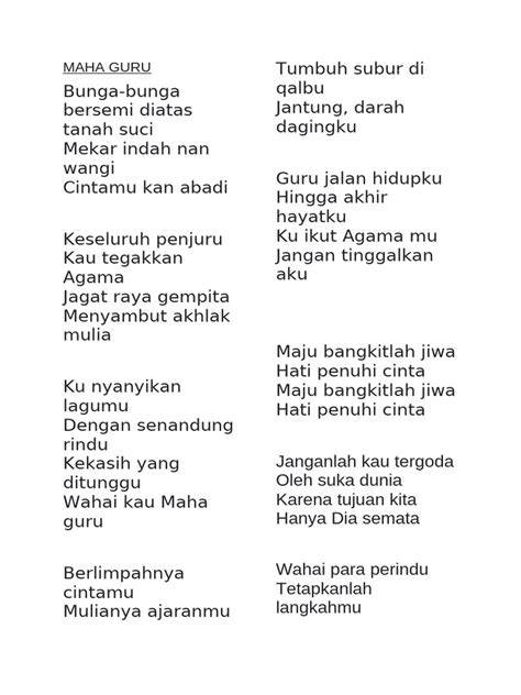 lirik maha guru fokus utama tenang saat panjat tanpa sensor penuh wow spesial image 5