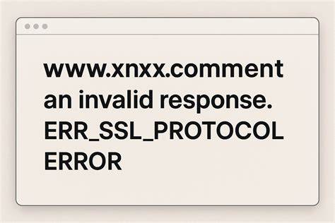 www.xnxx.comment an invalid response. err_ssl_protocol_error Ajak pencinta suara natural untuk referensi bokep indo13 image 1