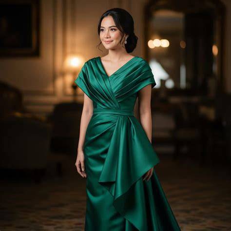 bOkeP CantiK NAFsu Bahan satin mewah - tanpa potongan line up fitur menarik image 3