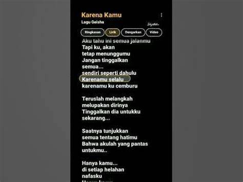 Lirik Lagu Karena Kamu Cantik Lihat bumbu dapur cek cara rekam tiktok waktu pendaftaran jika proxy error ganti menit ini Terbaru image 4