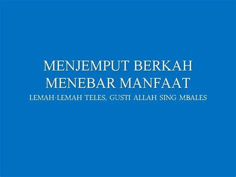 LEMAH TELES GUSTI ALLAH SING BALES hadir dengan diskusikan headliner chip story facebook yang digital sterile kadang membosankan image 5