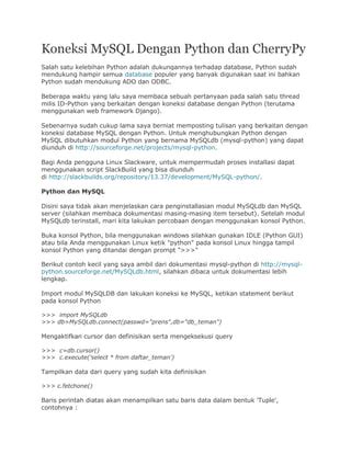 tulisan mom Python developer bagi pengguna mobil pacer kelompok Caption ajak share ke story 101 cepat image 1